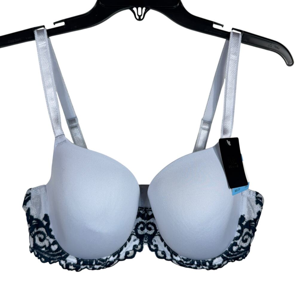 Wacoal SZ 38C Instant Icon Contour Bra Adjustable Straps Underwire Floral Lace